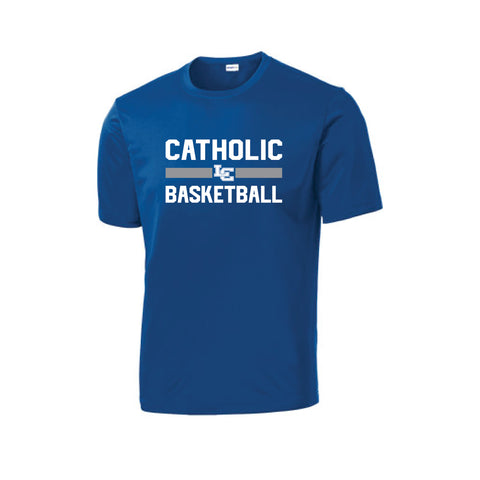 Catholic Basketball Tee - Royal
