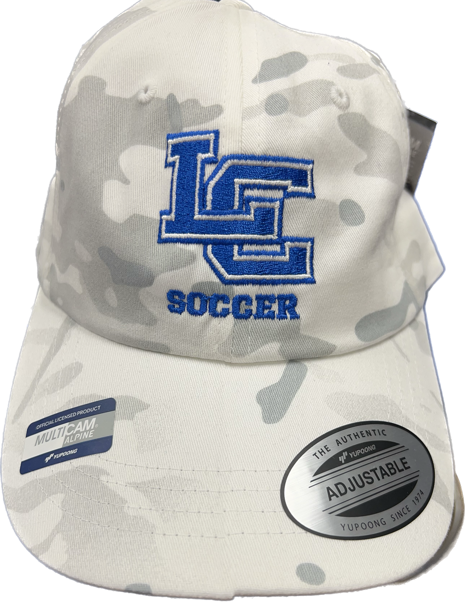 LC Soccer white camo hat