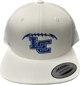 SALE! White LC Football Seams Hat