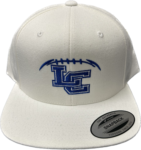 SALE! White LC Football Seams Hat