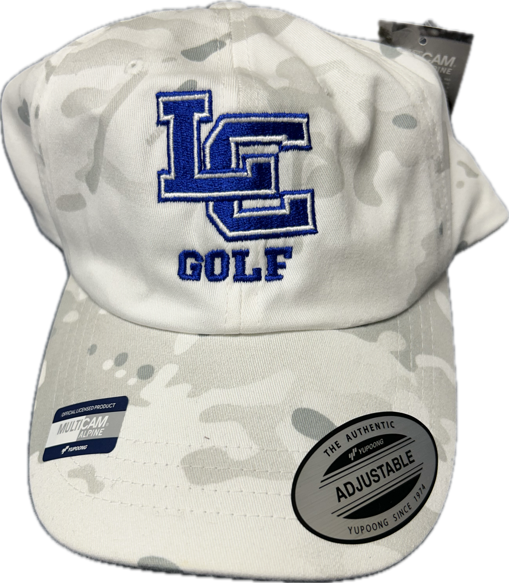 LC Golf White Camo Hat