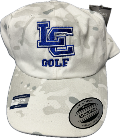 LC Golf White Camo Hat