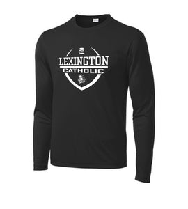 Catholic Football - Sport Tek Dry Fit Long Sleeve T-Shirt - Black