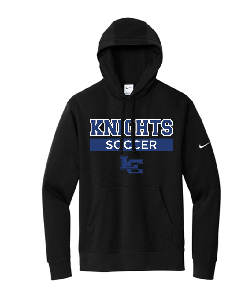 Knights Soccer - Nike Club Fleece Sleeve Swoosh Hoodie - Black
