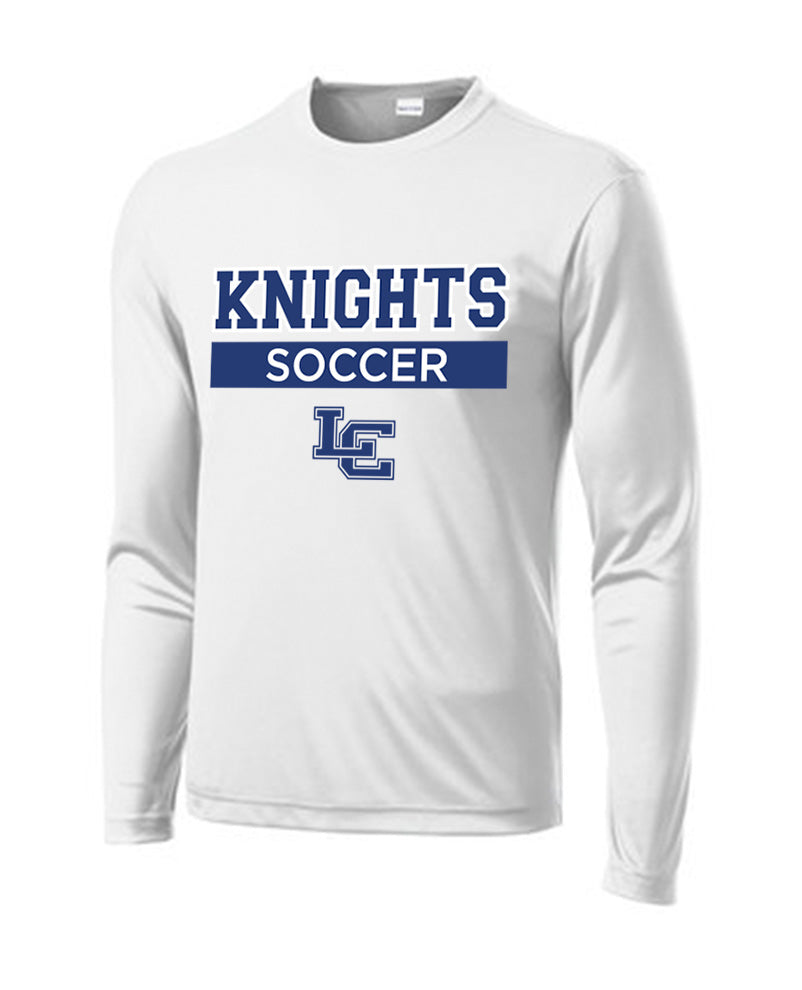 Knights Soccer - ADULT Sport Tek Competitor Long Sleeve Tee - White