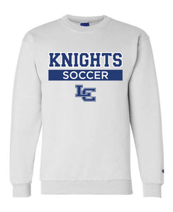 Knights Soccer - Champion Crewneck Sweatshirt - White