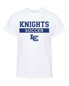 Knights Soccer - ADULT Champion Short Sleeve T-Shirt - White