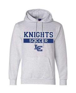 Knights  Soccer - ADULT Champion Hooded Sweatshirt - Grey