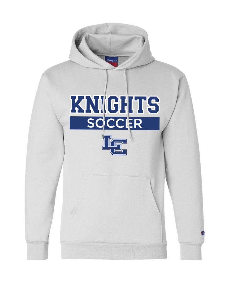 Knights Soccer - ADULT Champion Hooded Sweatshirt - White