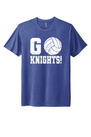 Go Knights Volleyball Tri-Blend T-Shirt - Vintage Royal