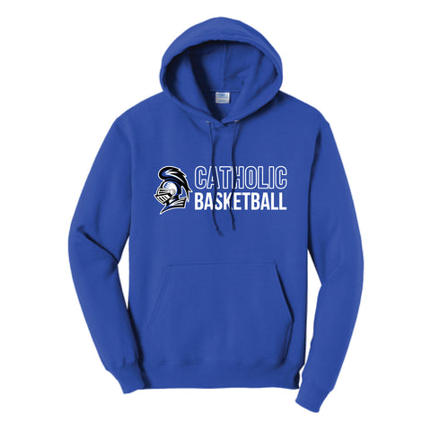 Catholic Basketball - Jerzees Hoodie - Royal