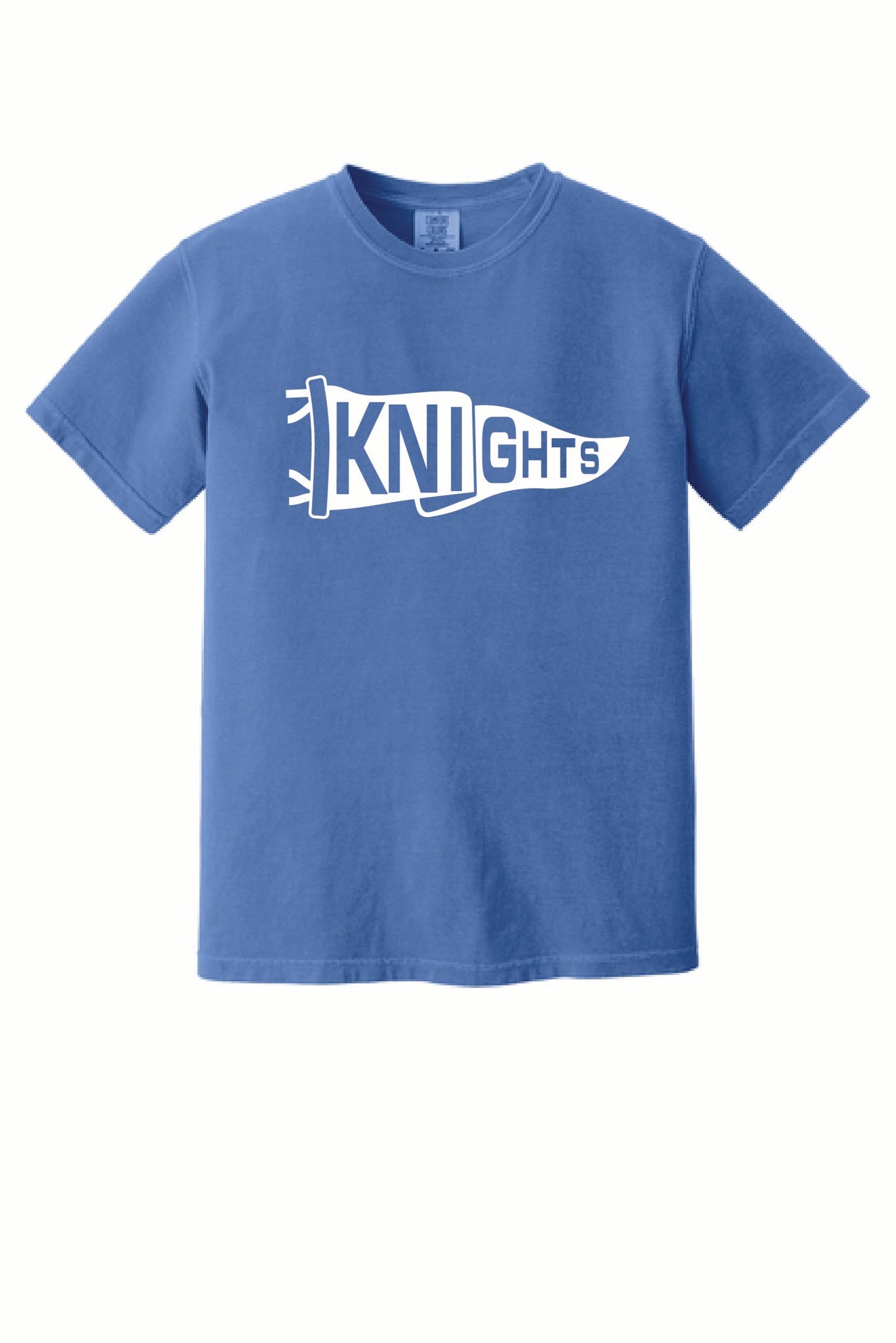 Knights - Comfort Colors T-Shirt - Baseball - Flo Blue