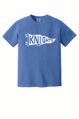Knights - Comfort Colors T-Shirt - Baseball - Flo Blue