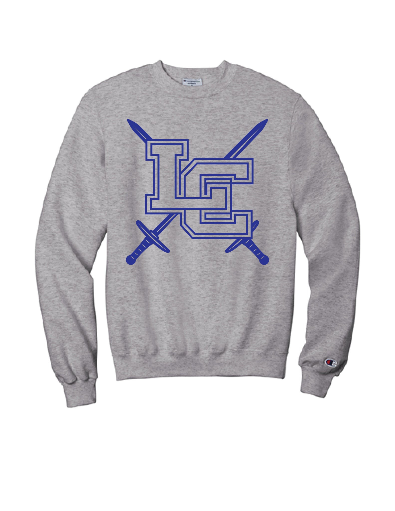 Crossed Swords Champion Crewneck-- Gray