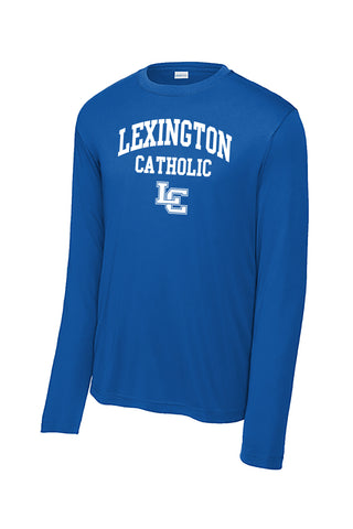 Lexington Catholic LC YOUTH Long Sleeve Sport Tee ROYAL