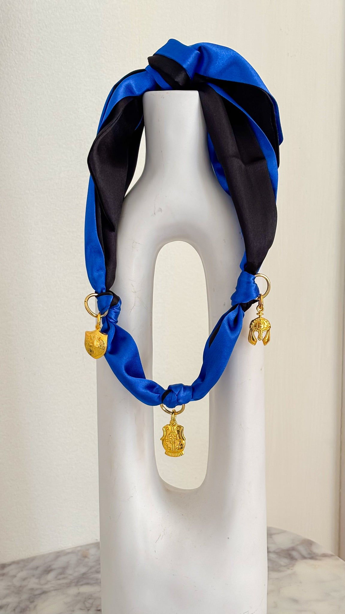 Scarf Necklace - Royal/Armor
