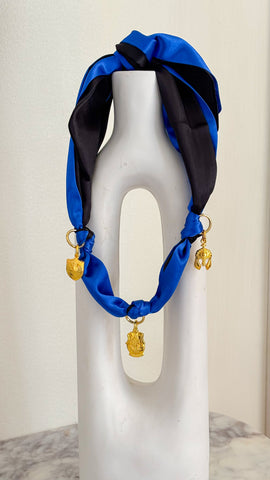 Scarf Necklace - Royal/Armor