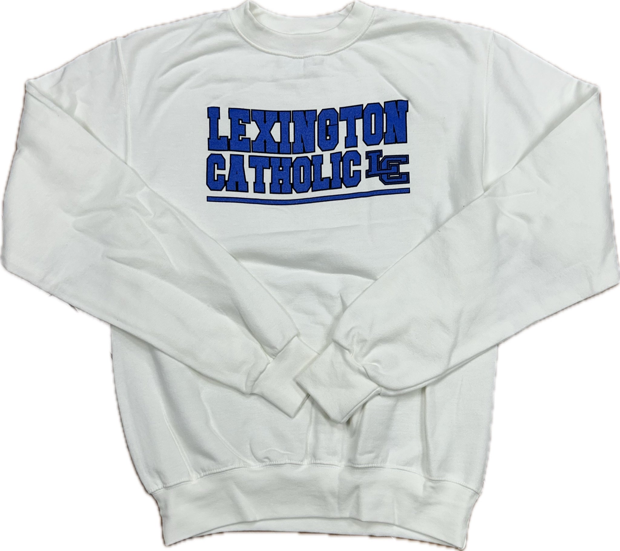 Lexington Catholic Champion Sweatshirt-- WHITE