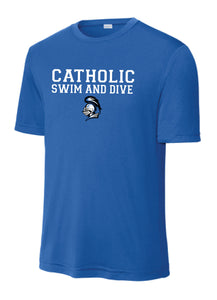 Catholic Swim & Dive - Dry Fit T-Shirt - Royal