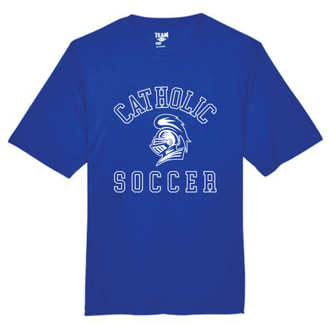 Catholic Soccer - YOUTH Sport Tek Dry Fit T-Shirt - Royal