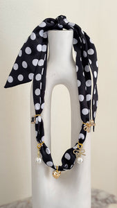 Scarf Necklace - Dot/Heart