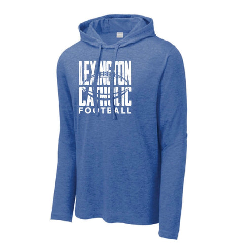 Lex Cath Football - Sport Tek Long Sleeve Hoodie - Royal Heather