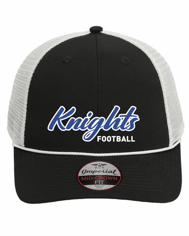 Knights Football Emb - Imperial Rope Cap - Black/White