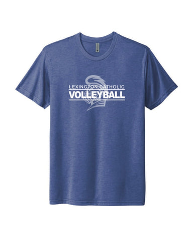 LC Volleyball Tri-Blend T-Shirt - Vintage Royal