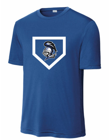 Baseball Diamond - Sport Tek Dry Fit T-Shirt - Royal Heather