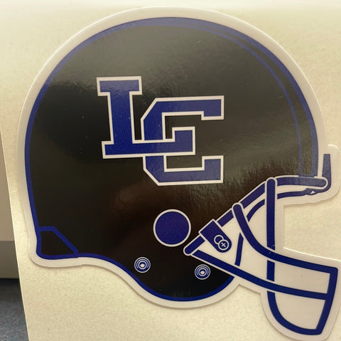 Football helmet decal-black