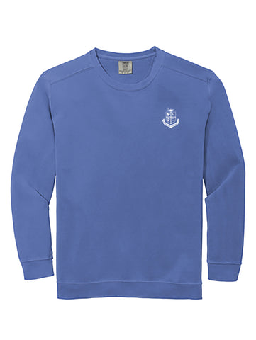 Pre-Order Comfort Colors ® Ring Spun Crewneck Sweatshirt Flo Blue