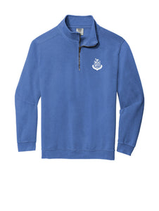 Comfort Colors Quarter Zip Sweatshirt Flo Blue