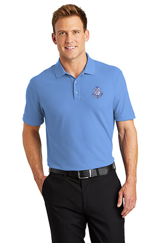 PRE-ORDER Men’s Pique Short Sleeve Uniform Polo Light Blue